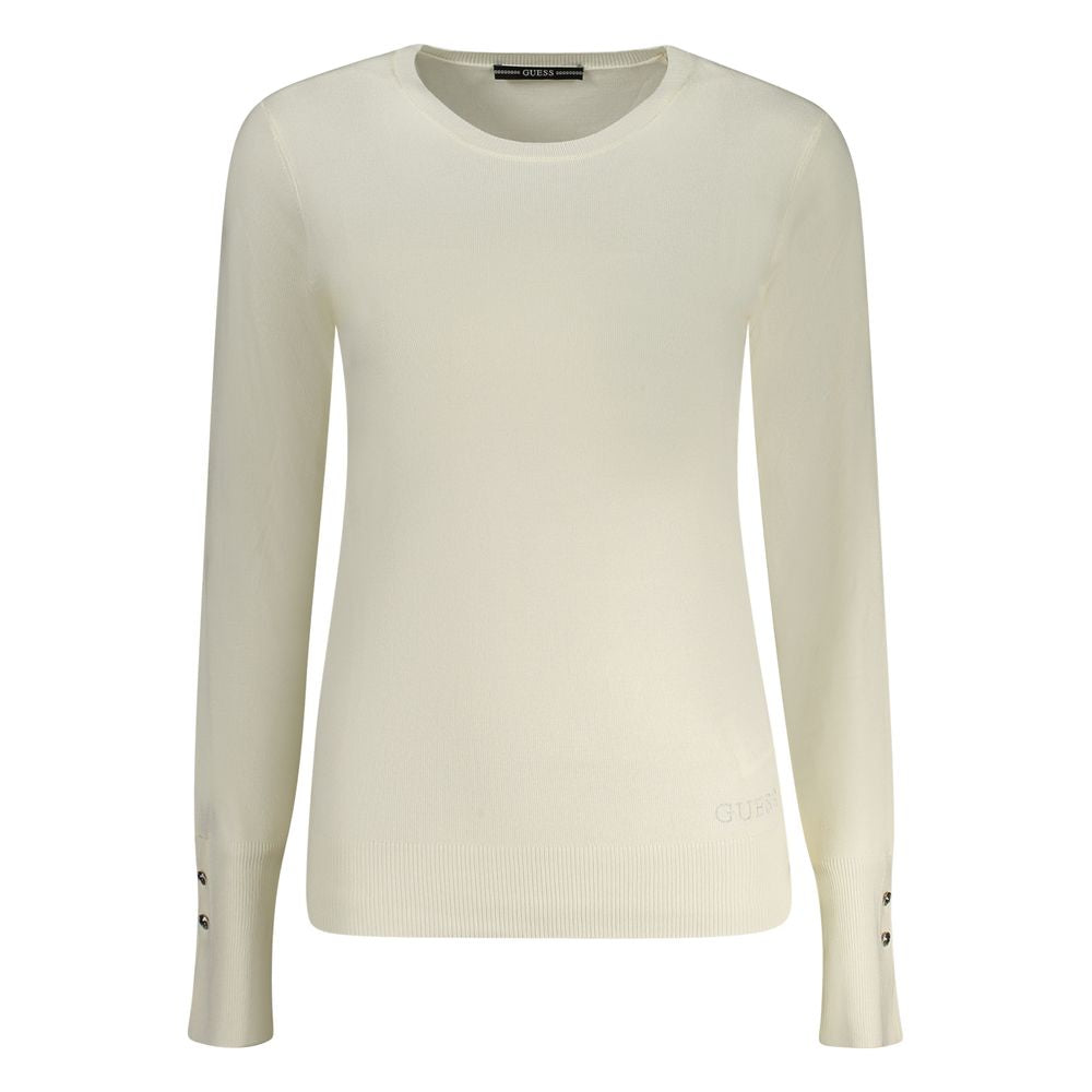 Guess Jeans Bianco Viscosa Women Sweater | Regal Royce