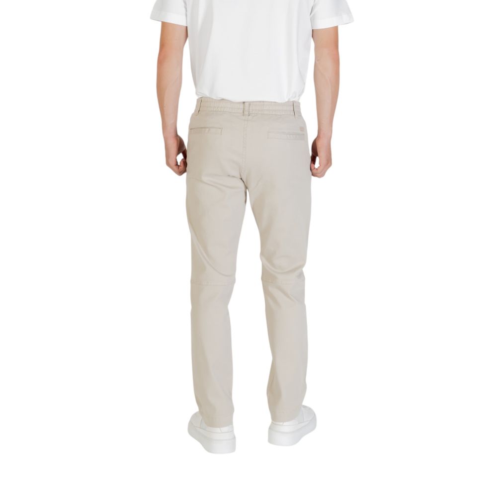 Hugo Boss Beige Polyester Casual Pants | Regal Royce