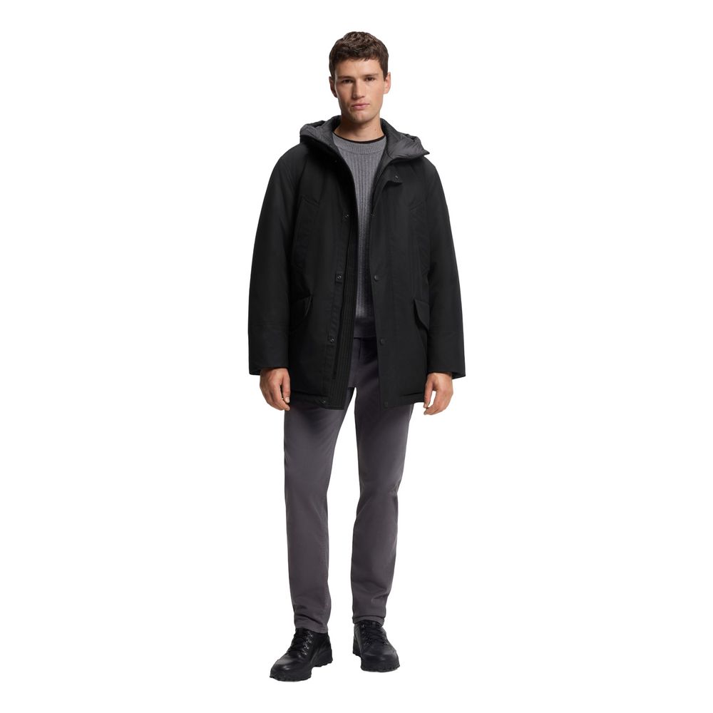 Hugo Boss Black Polyester Full-Length Jacket | Regal Royce
