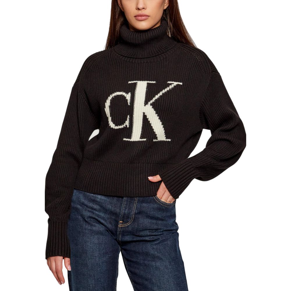 Calvin Klein Jeans Black Cotton Sweatshirt | Regal Royce