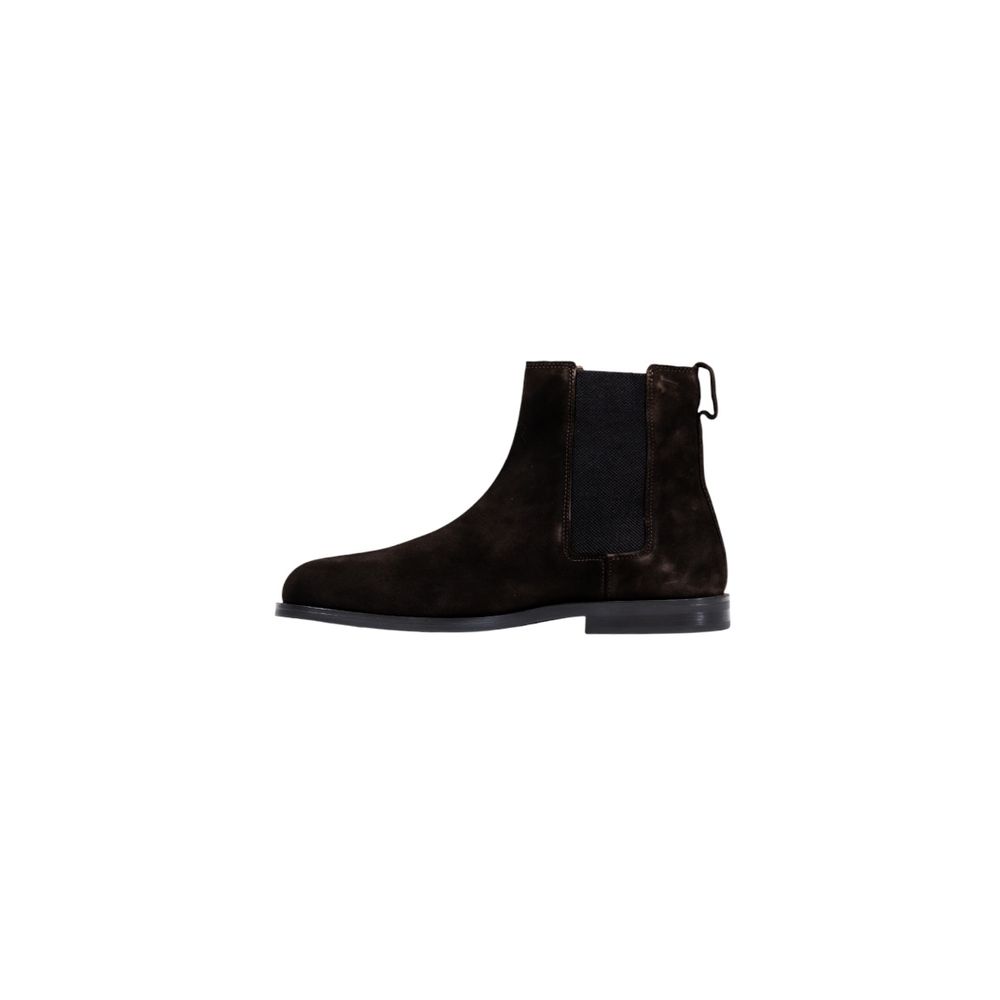 Calvin Klein Brown Suede Leather Chelsea Boots | Regal Royce