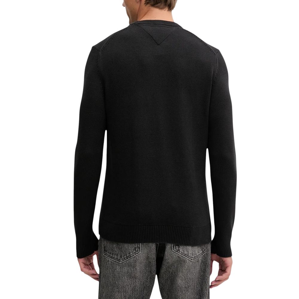 Tommy Hilfiger Jeans Black Organic Cotton Sweatshirt | Regal Royce