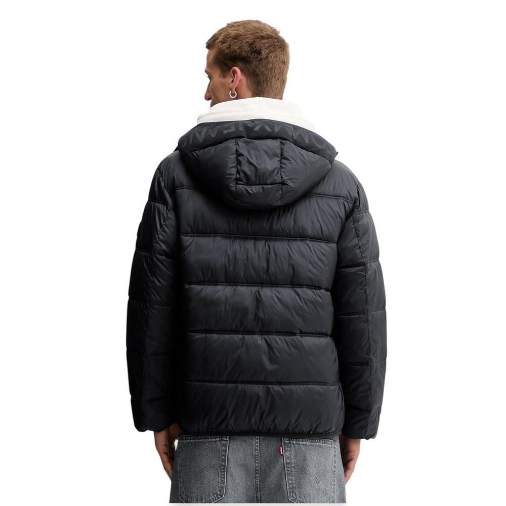 Tommy Hilfiger Jeans Black Polyamide Coat | Regal Royce