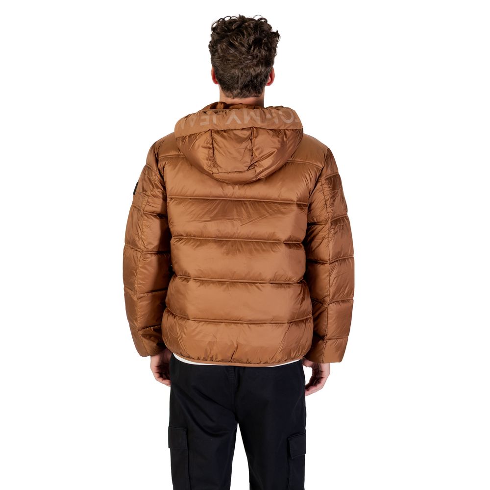 Tommy Hilfiger Jeans Brown Polyamide Coat | Regal Royce