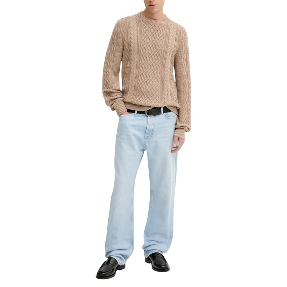Tommy Hilfiger Jeans Beige Recycled Cotton Sweatshirt | Regal Royce