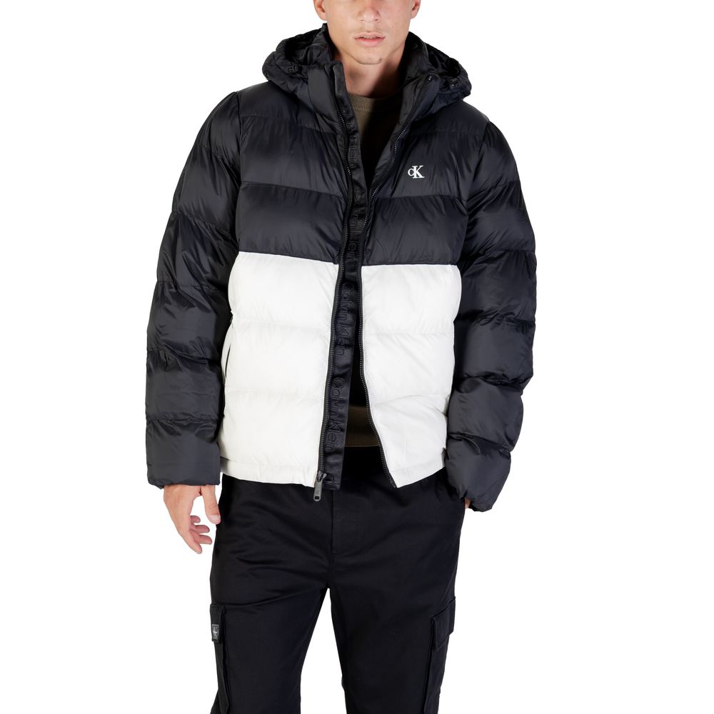 Calvin Klein Jeans Cream Polyamide Coat | Regal Royce