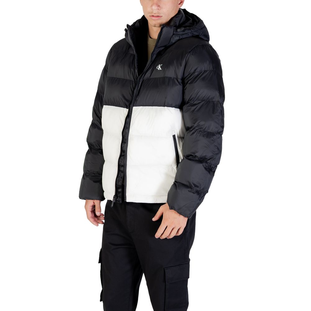 Calvin Klein Jeans Cream Polyamide Coat | Regal Royce