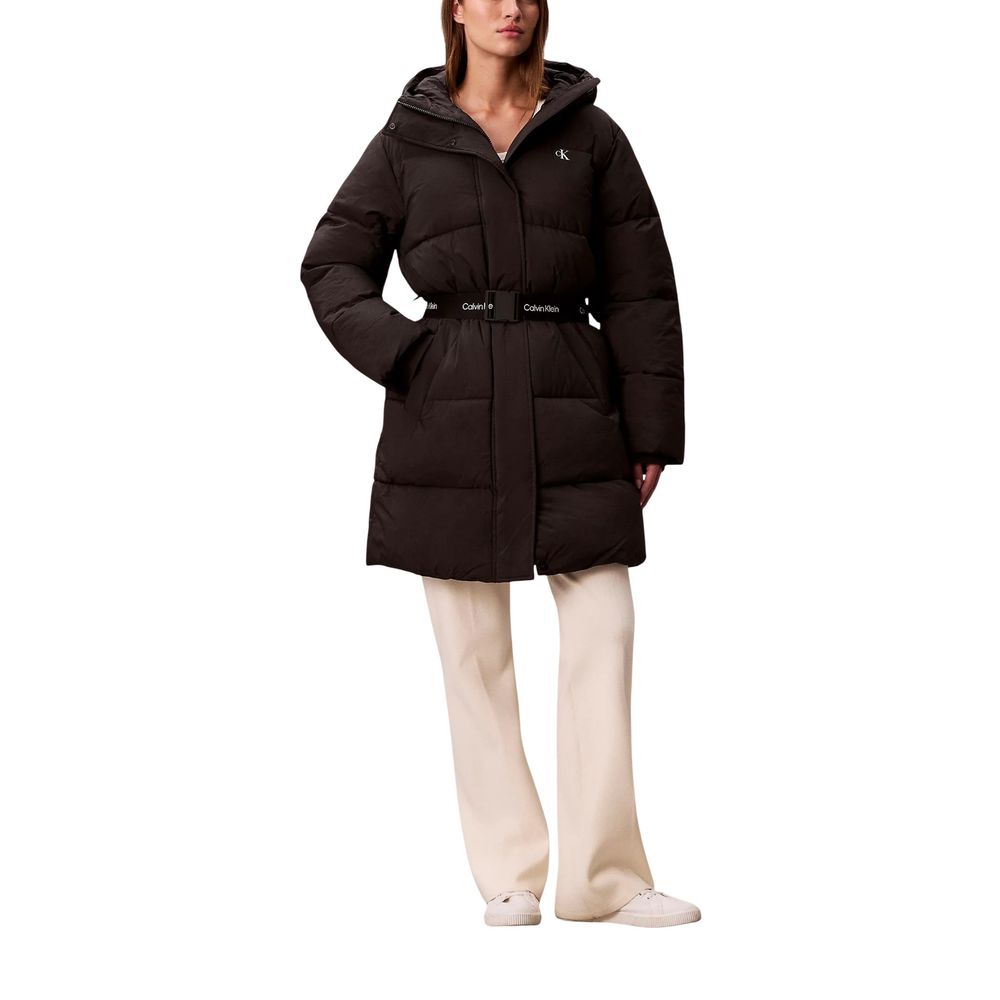 Calvin Klein Jeans Black Polyamide Coat | Regal Royce