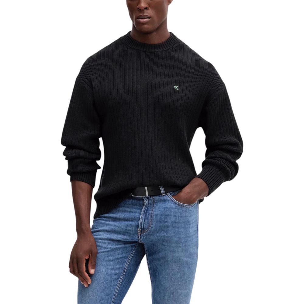 Calvin Klein Jeans Black Cotton Sweatshirt | Regal Royce