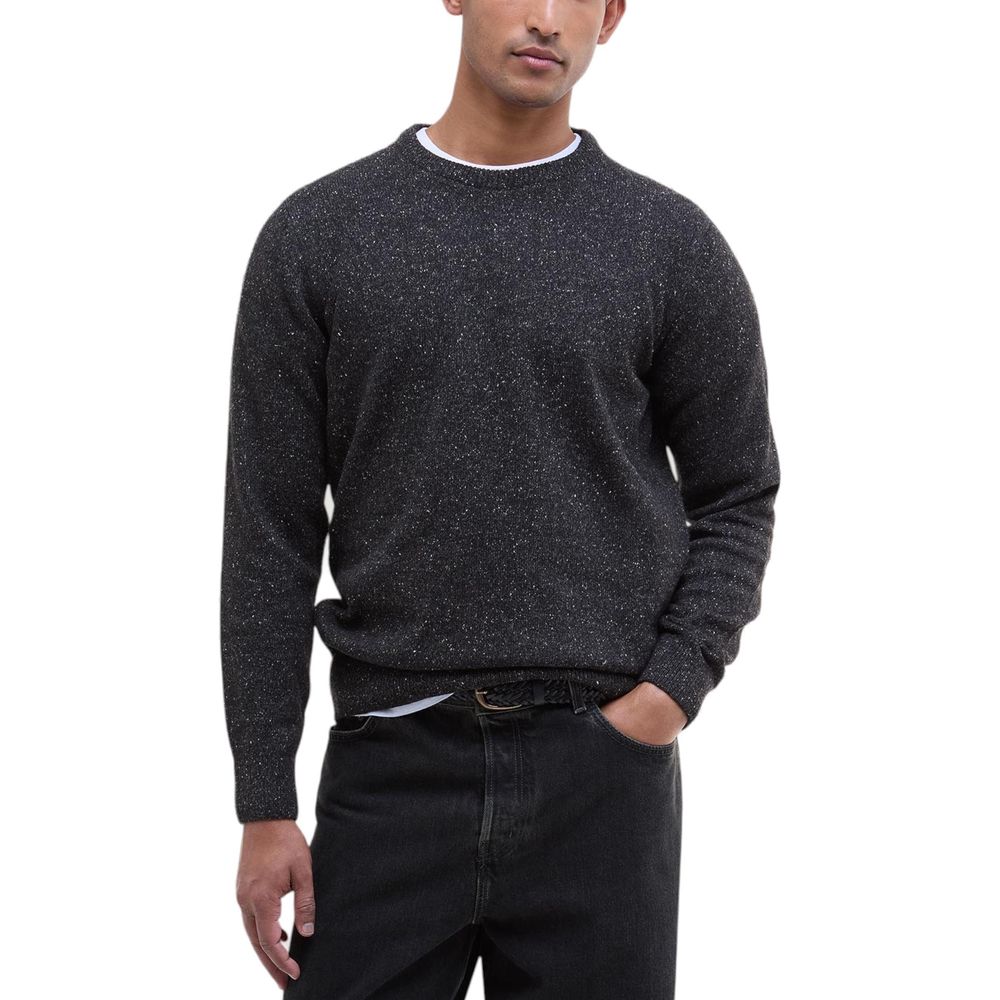 Barbour Black Wool Sweatshirt | Regal Royce