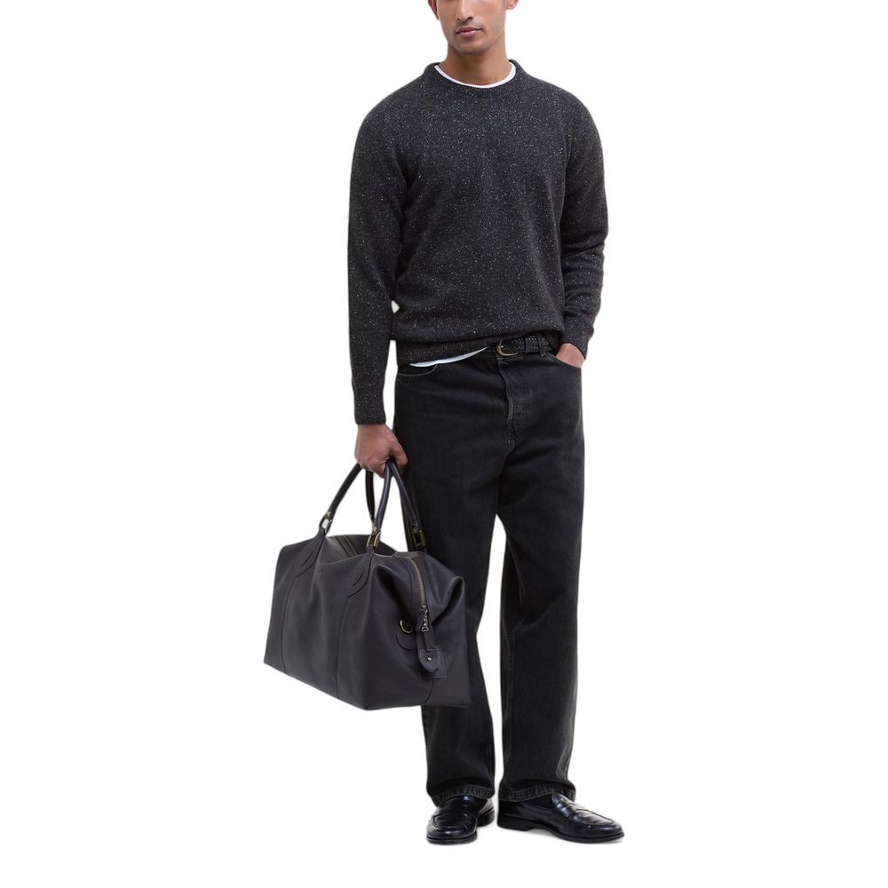 Barbour Black Wool Sweatshirt | Regal Royce