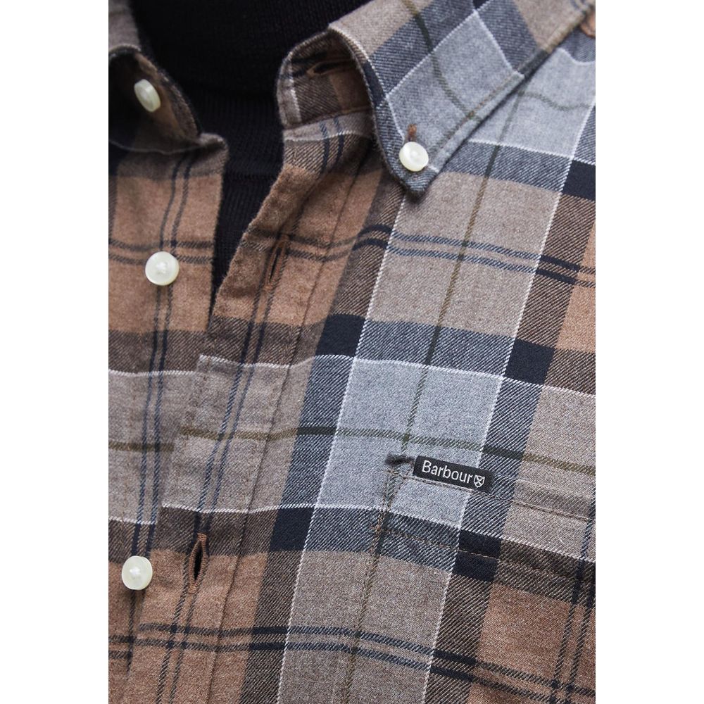 Barbour Beige Cotton Pattern Shirt | Regal Royce