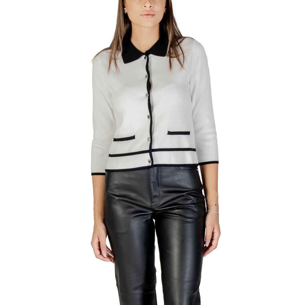 Morgan De Toi Black And White Viscose Sweatshirt | Regal Royce