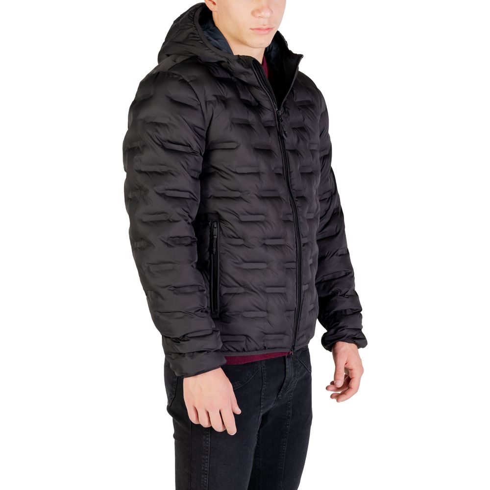 Replay Black Polyester Shell Jacket | Regal Royce