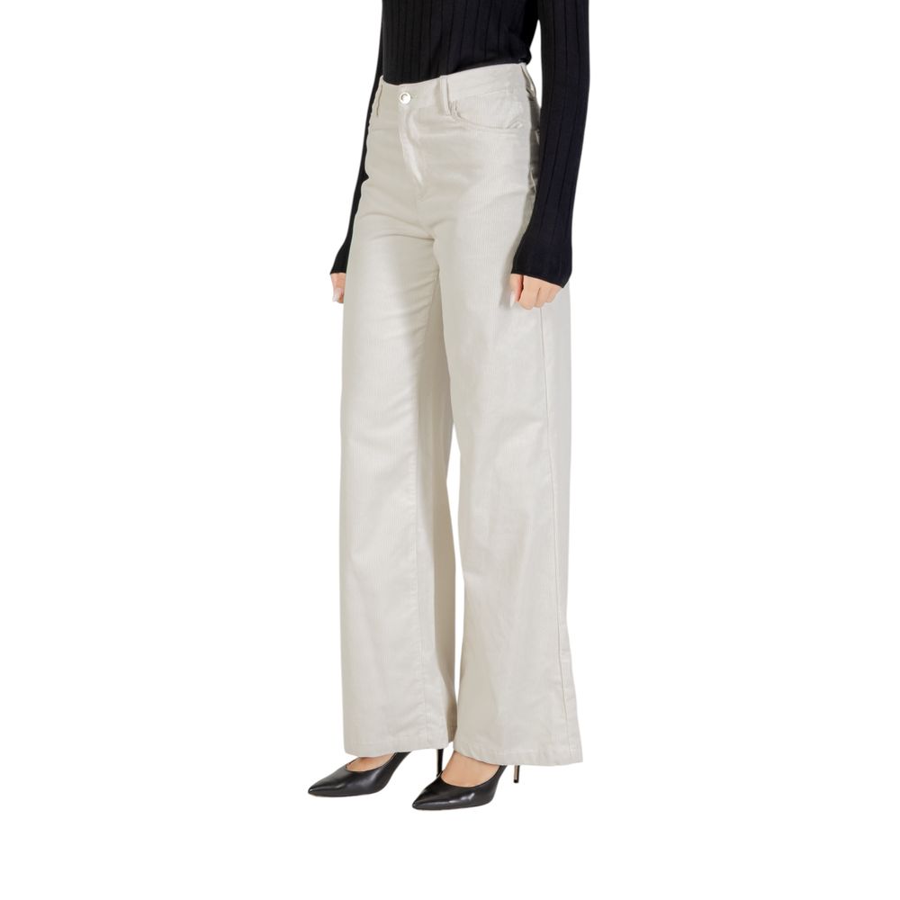 Liu Jo Beige Cotton Casual Pants | Regal Royce
