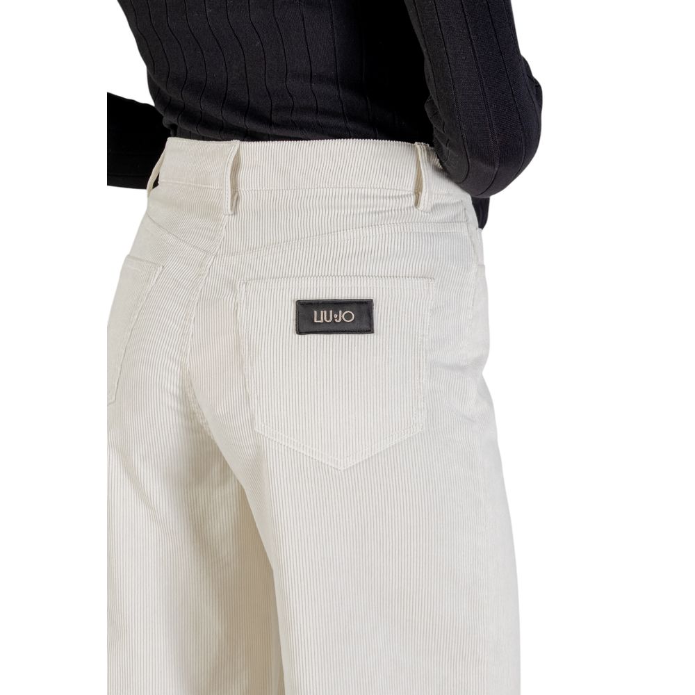 Liu Jo Beige Cotton Casual Pants | Regal Royce