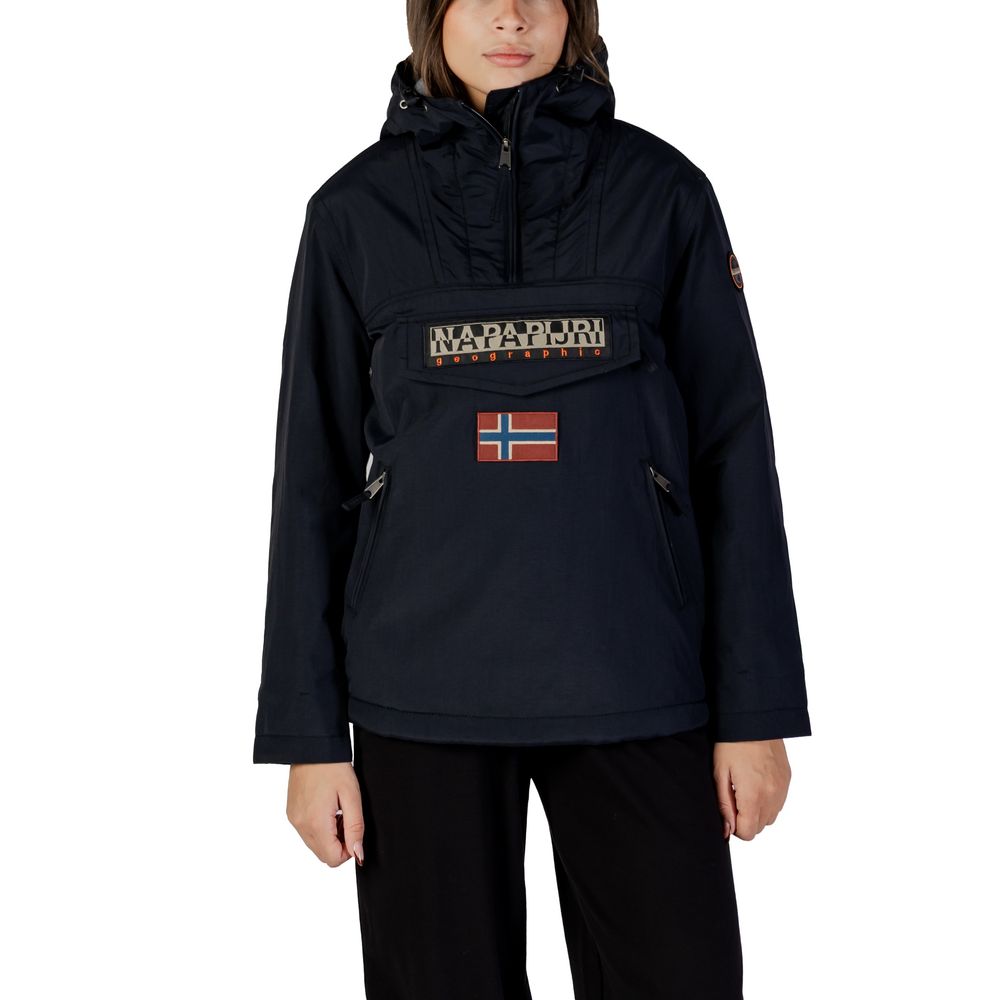 Napapijri Black Polyamide Rain Coat | Regal Royce