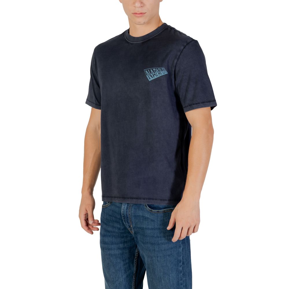 Napapijri Blue Cotton T-Shirt | Regal Royce