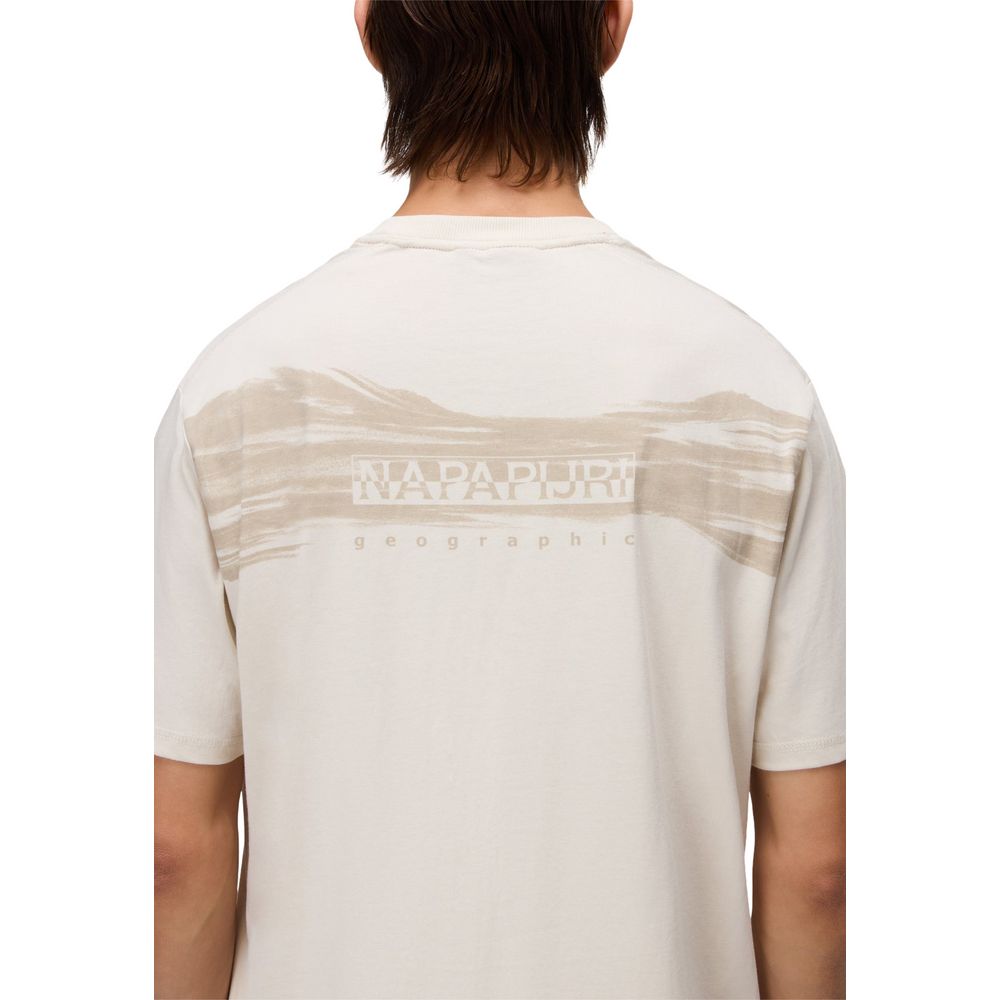 Napapijri Beige Cotton T-Shirt | Regal Royce