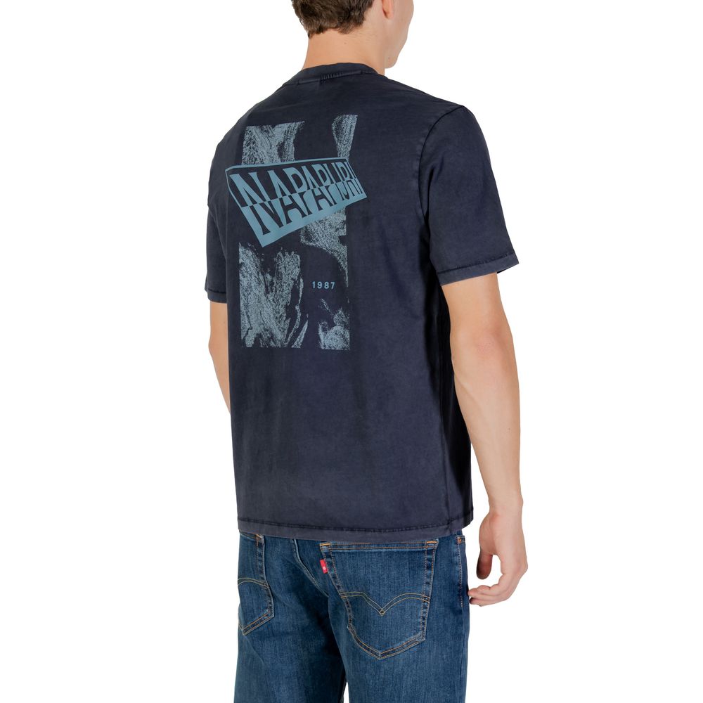 Napapijri Blue Cotton T-Shirt | Regal Royce