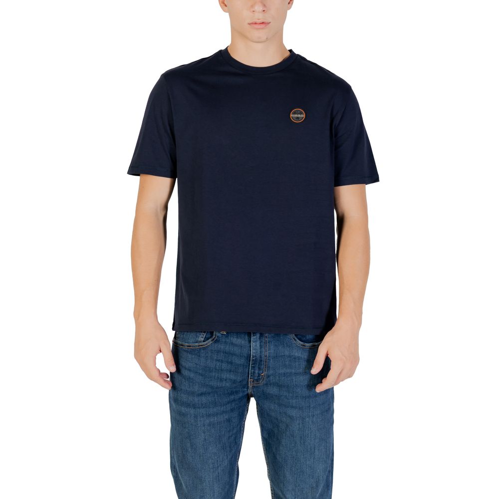 Napapijri Blue Cotton T-Shirt | Regal Royce
