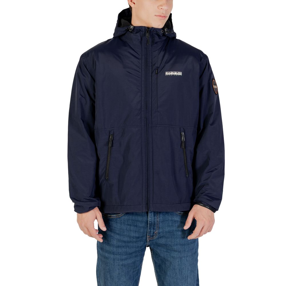 Napapijri Blue Polyamide Shell Jacket | Regal Royce
