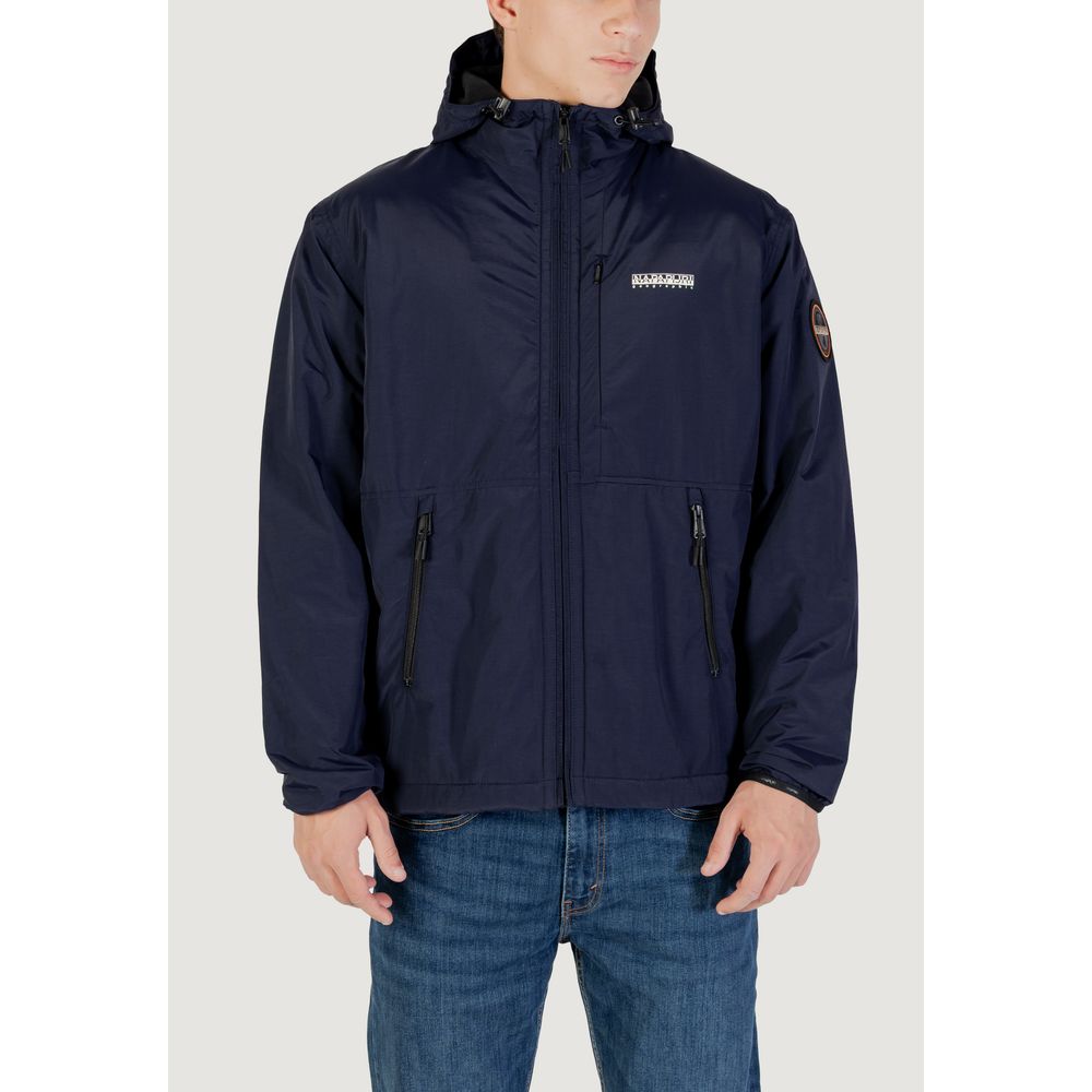 Napapijri Blue Polyamide Shell Jacket | Regal Royce