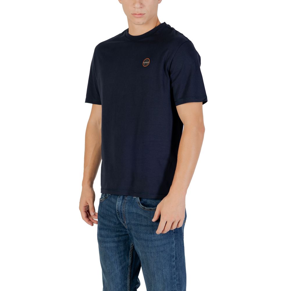 Napapijri Blue Cotton T-Shirt | Regal Royce