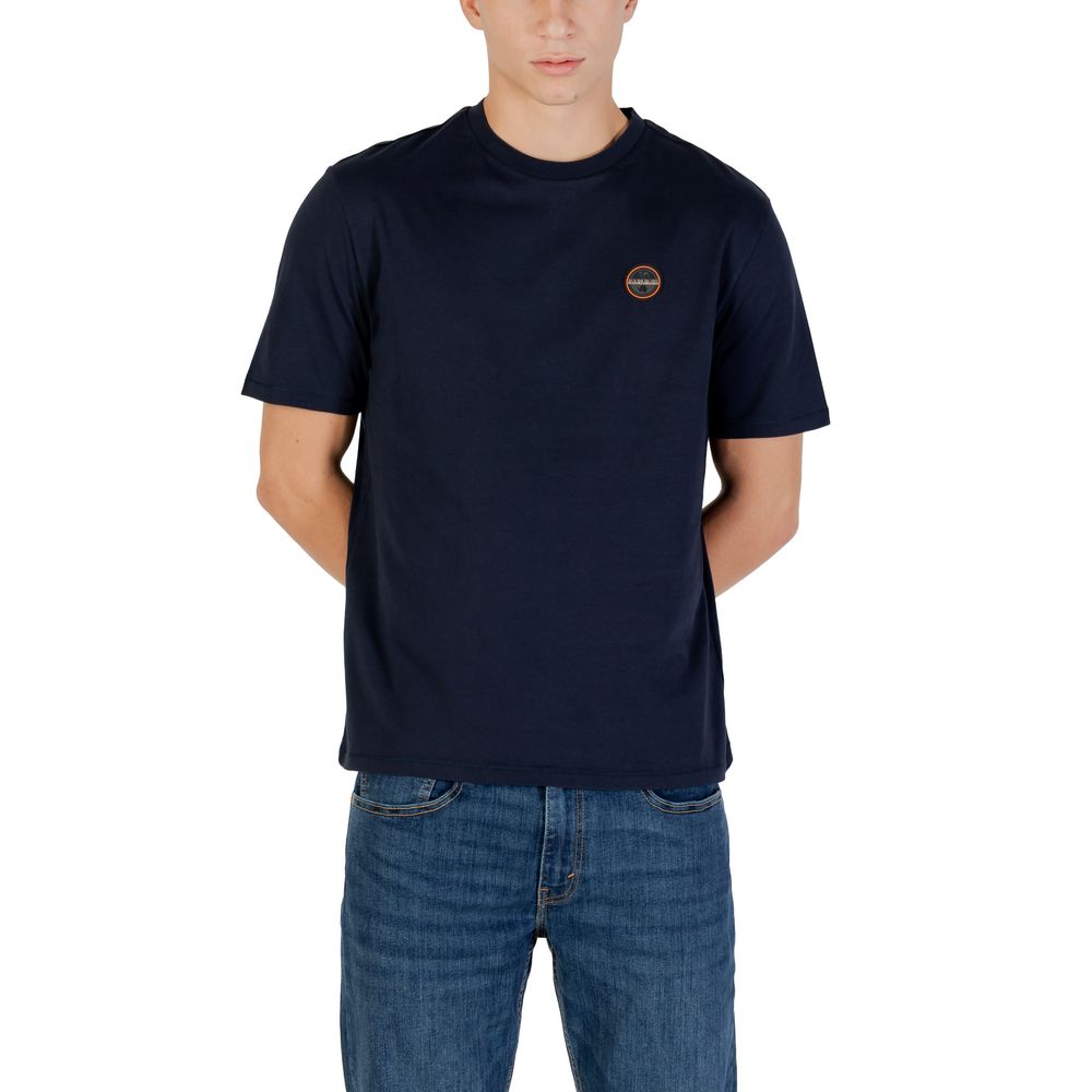 Napapijri Blue Cotton T-Shirt | Regal Royce