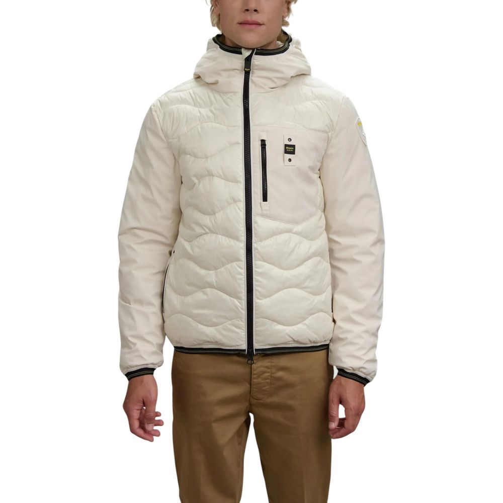 Blauer White Polyamide Shell Jacket | Regal Royce