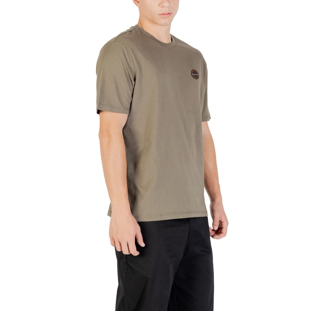 Napapijri Bicolor Cotton T-Shirt | Regal Royce