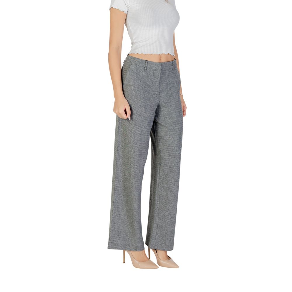 Only Gray Recycled Polyester Casual Pants | Regal Royce