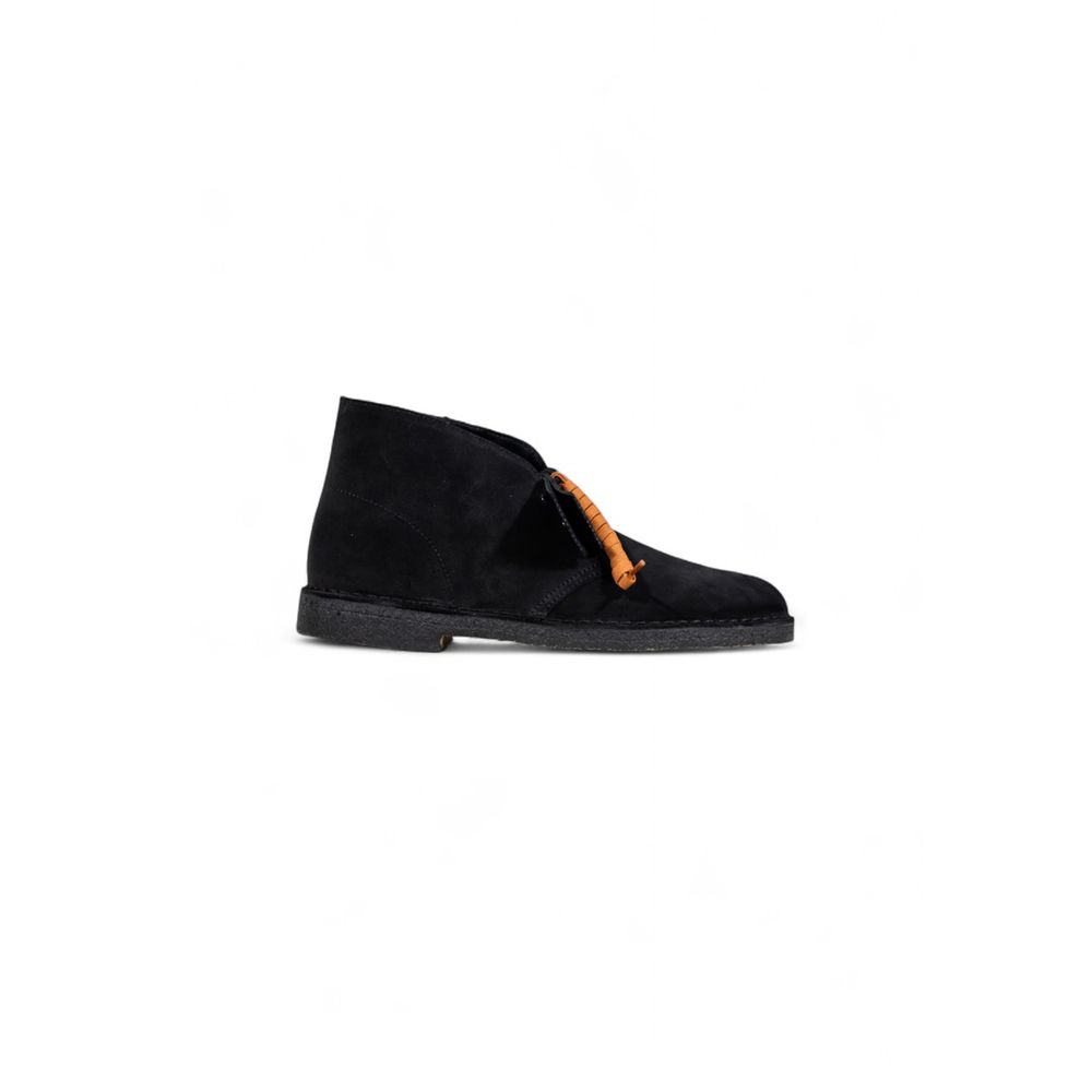 Clarks Black Suede Leather Lace-Up Boots | Regal Royce
