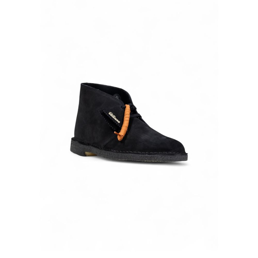 Clarks Black Suede Leather Lace-Up Boots | Regal Royce