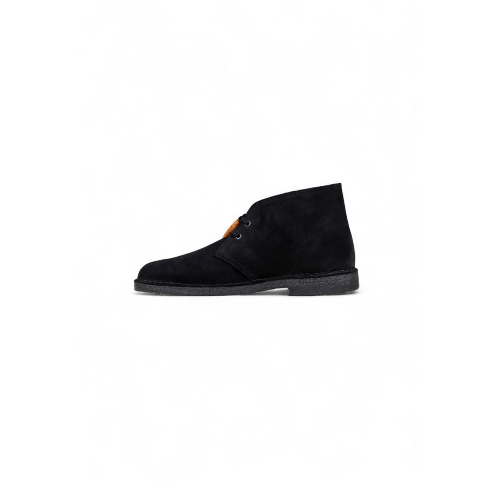Clarks Black Suede Leather Lace-Up Boots | Regal Royce