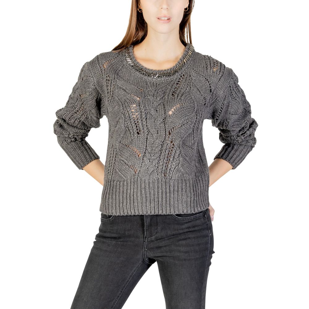 Liu Jo Gray Marabou Sweatshirt | Regal Royce