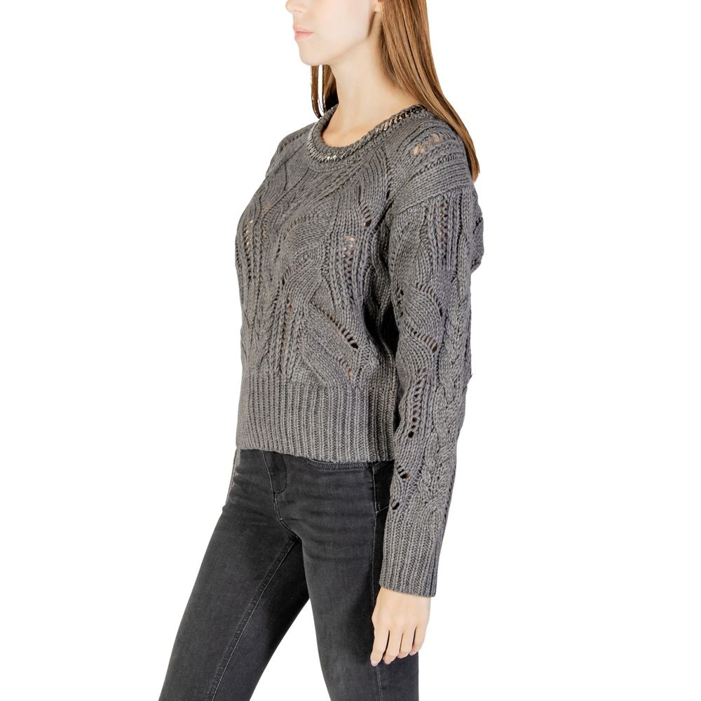 Liu Jo Gray Marabou Sweatshirt | Regal Royce