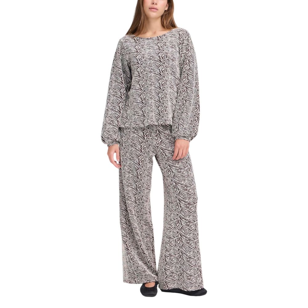 ICHI Brown Polyester Sweatshirt | Regal Royce