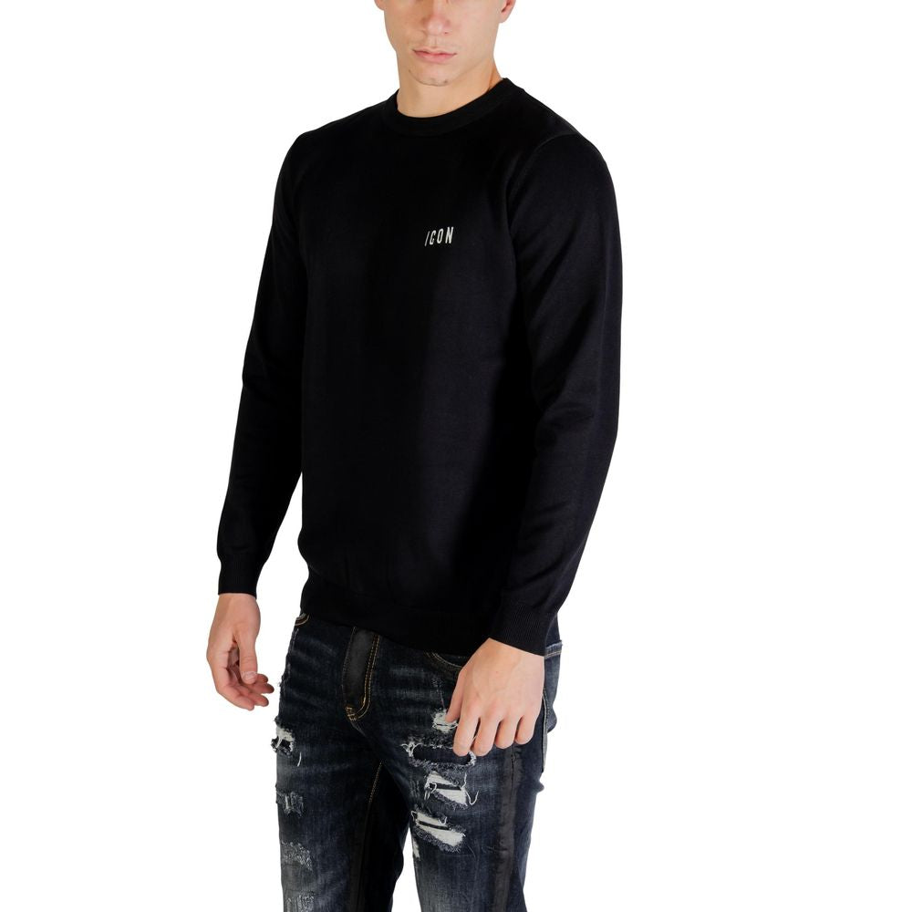 Icon Black Viscose Sweatshirt | Regal Royce