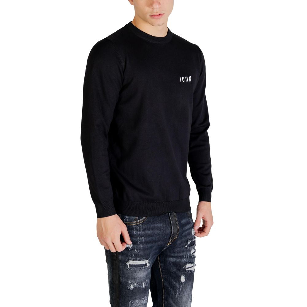 Icon Black Viscose Sweatshirt | Regal Royce
