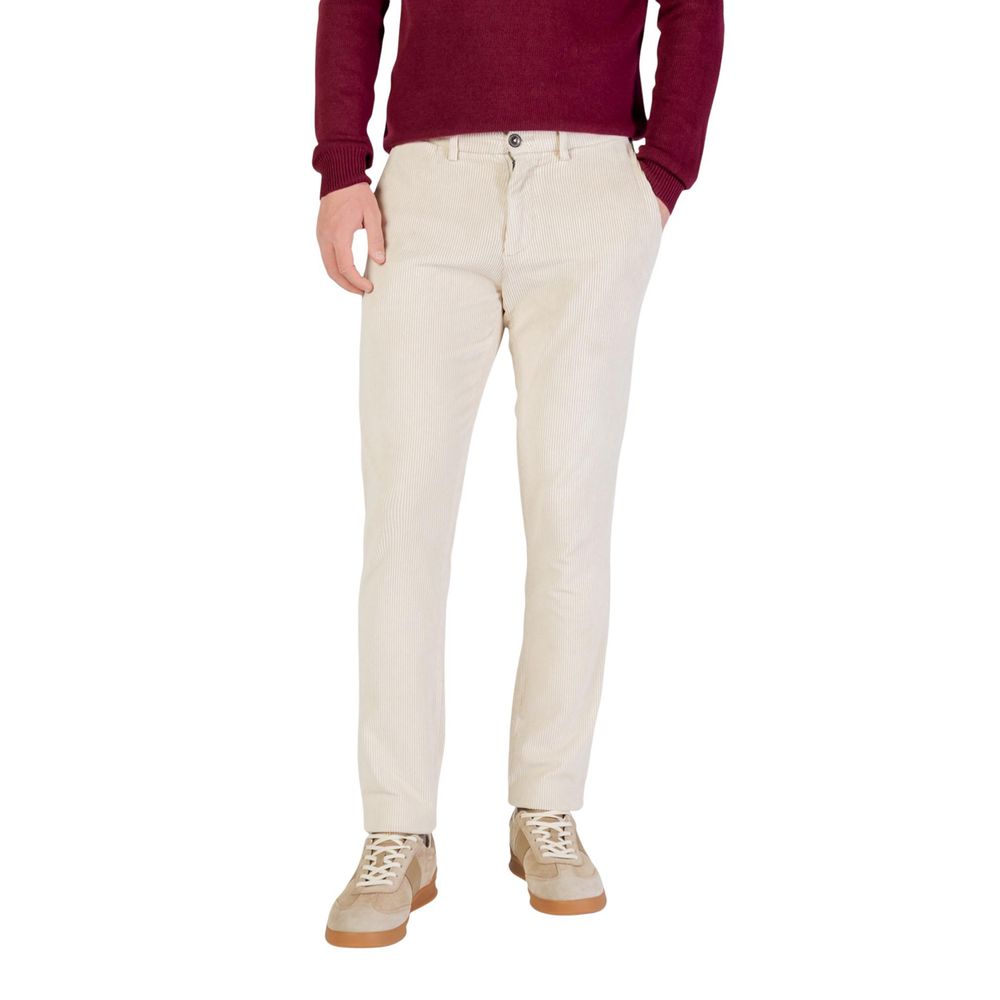 Borghese Beige Cotton Pants | Regal Royce