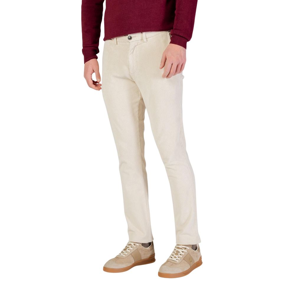 Borghese Beige Cotton Pants | Regal Royce