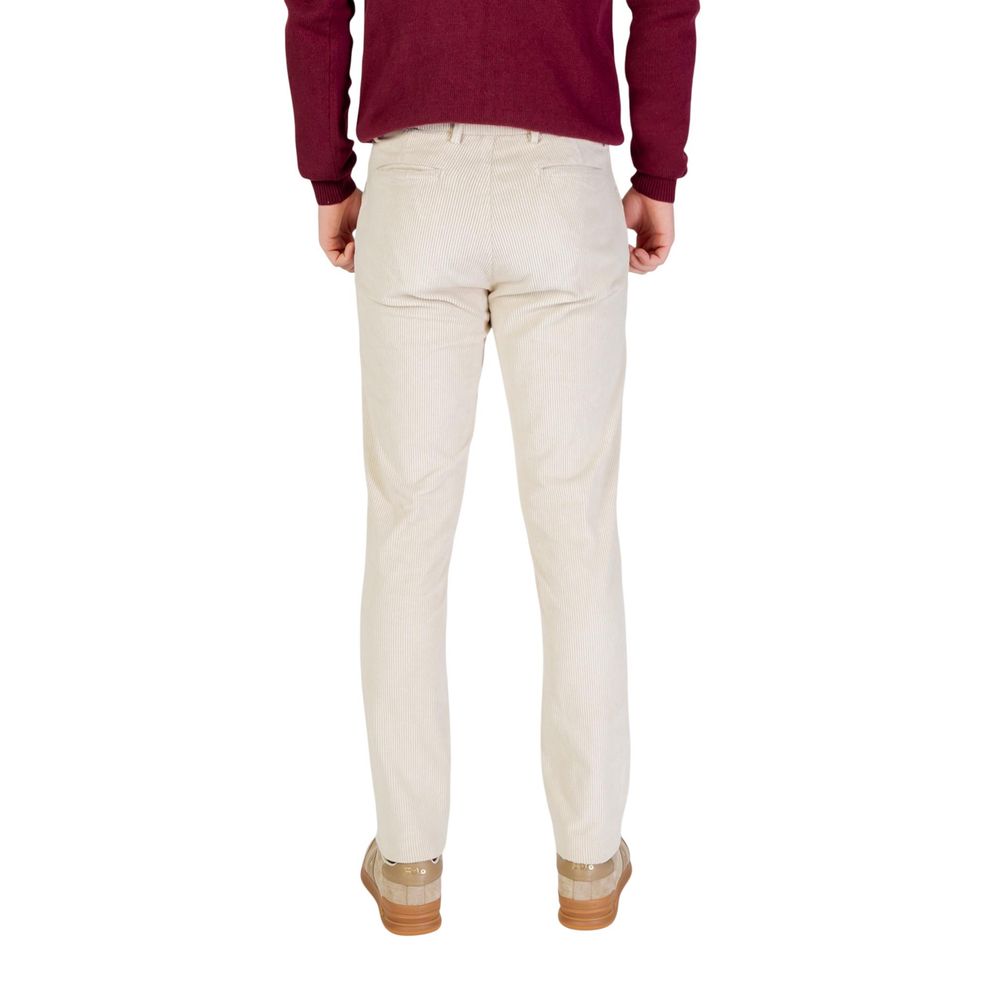 Borghese Beige Cotton Pants | Regal Royce