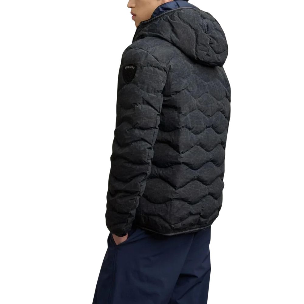 Blauer Black Polyester Coat | Regal Royce