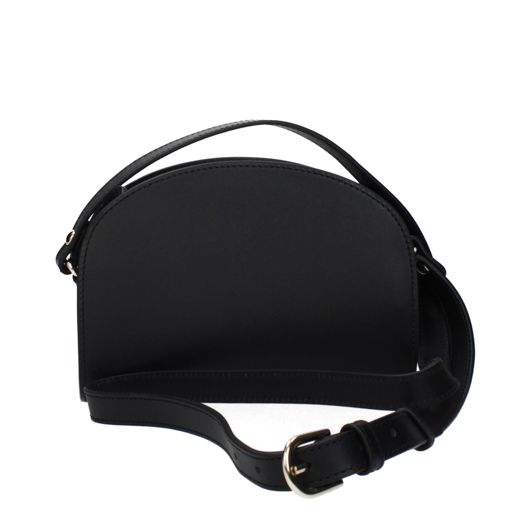A.P.C. Black Leather Crossbody Bag | Regal Royce