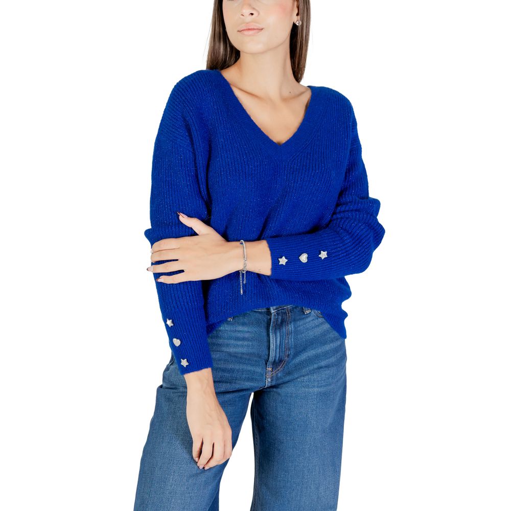 Morgan De Toi Blue Polyester Sweatshirt | Regal Royce