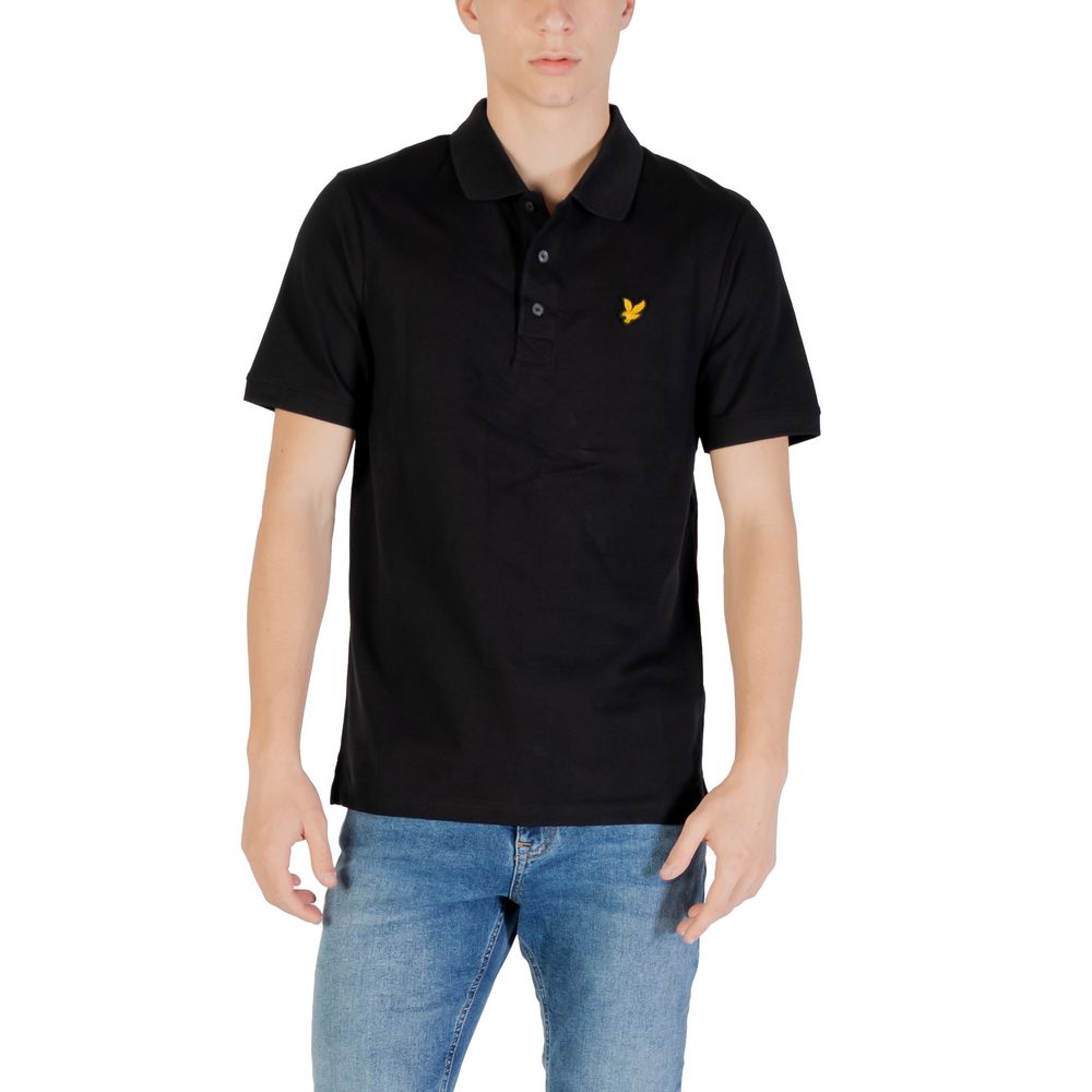 Lyle & Scott Black Cotton Polo Shirt | Regal Royce