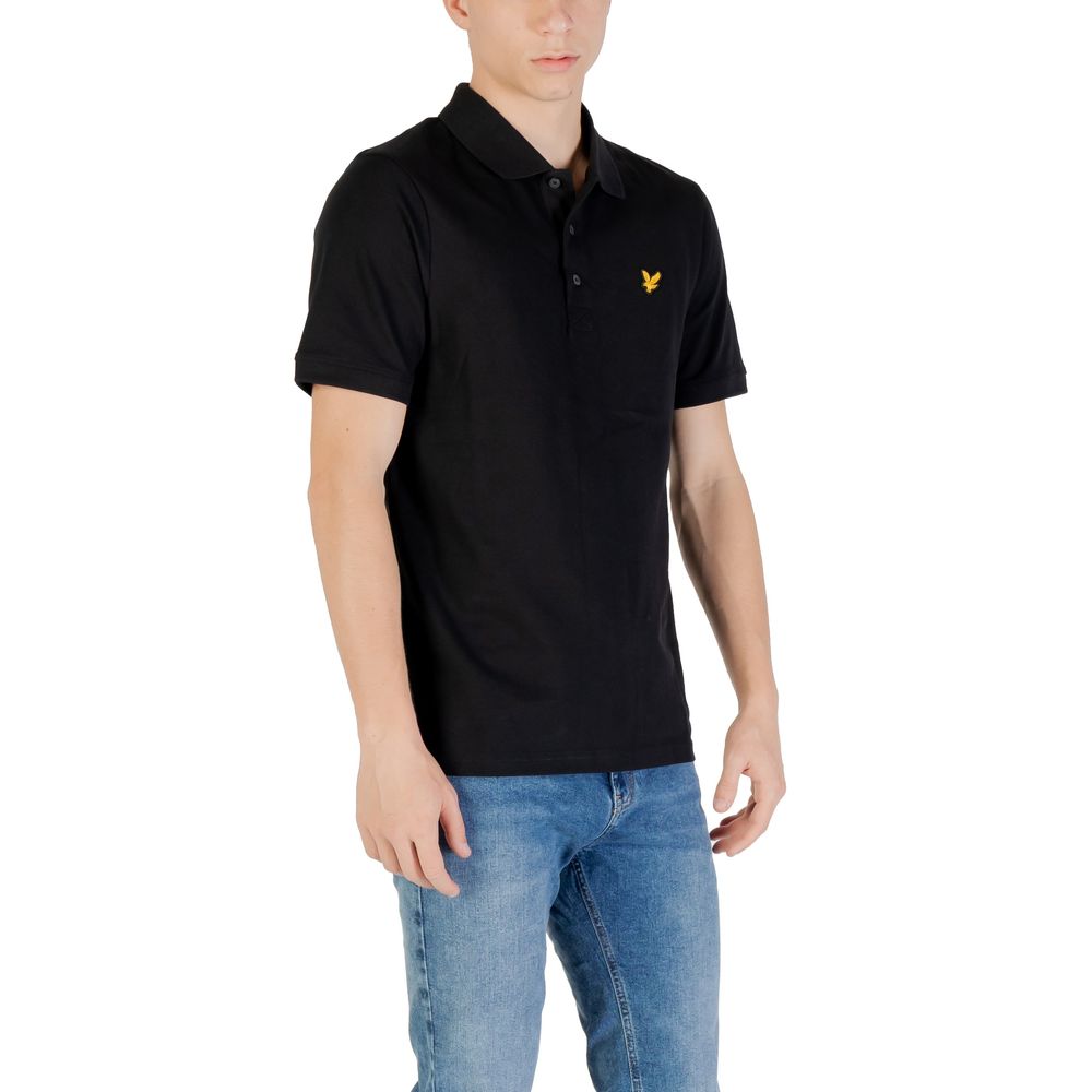 Lyle & Scott Black Cotton Polo Shirt | Regal Royce