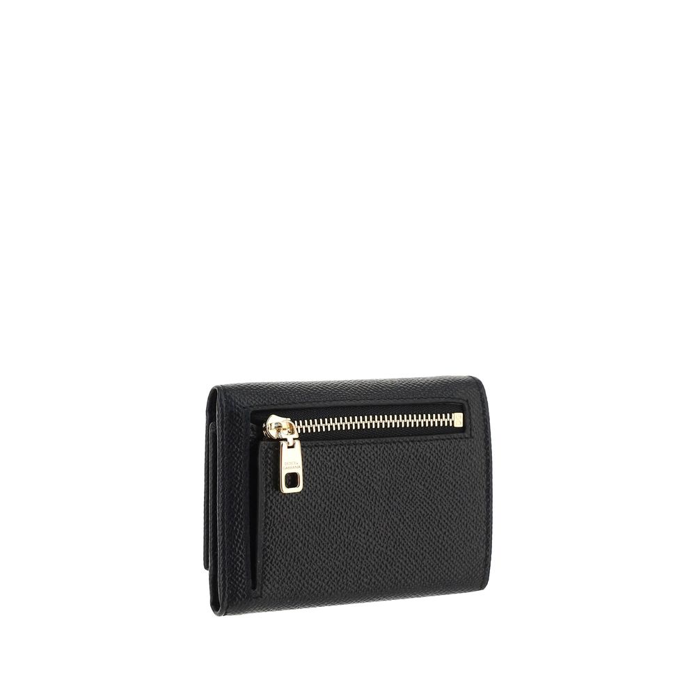 Dolce & Gabbana Black Calf Leather Bos Taurus Wallet | Regal Royce