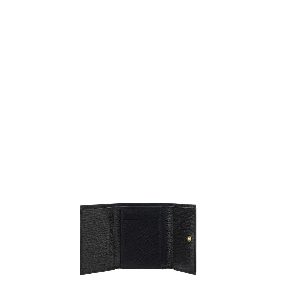 Dolce & Gabbana Black Calf Leather Bos Taurus Wallet | Regal Royce